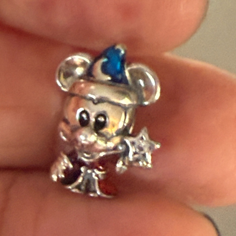 Silver Mickey Mouse Wizard Pin - image 6